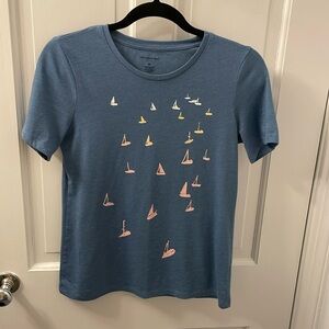 Banana Republic Factory Heather Blue Tee